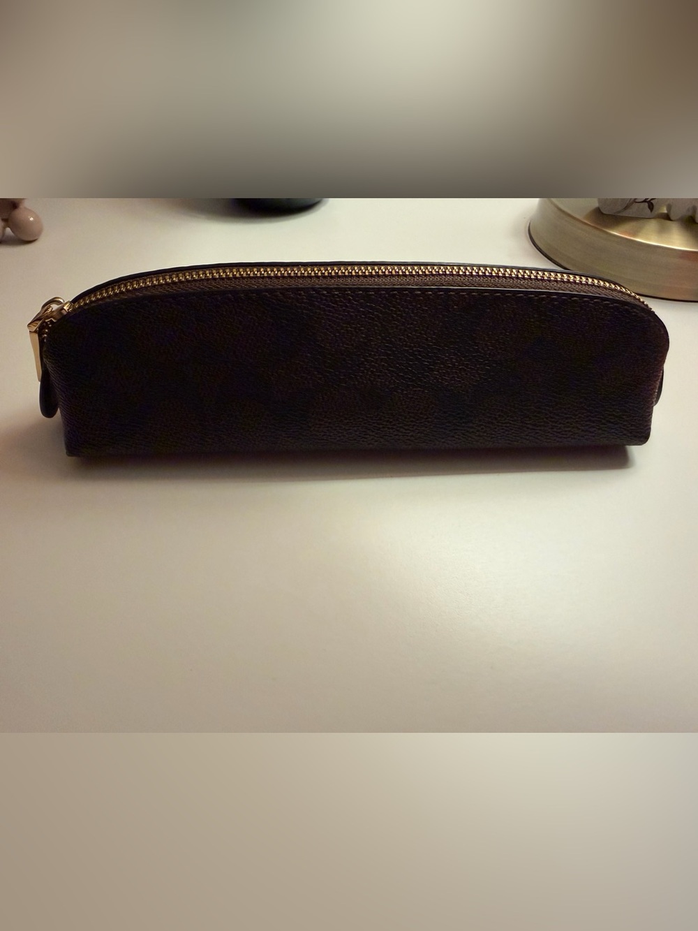 Coach Leather Zip Pouch